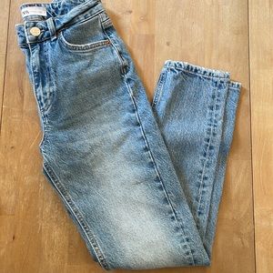 Zara tapered straight jeans